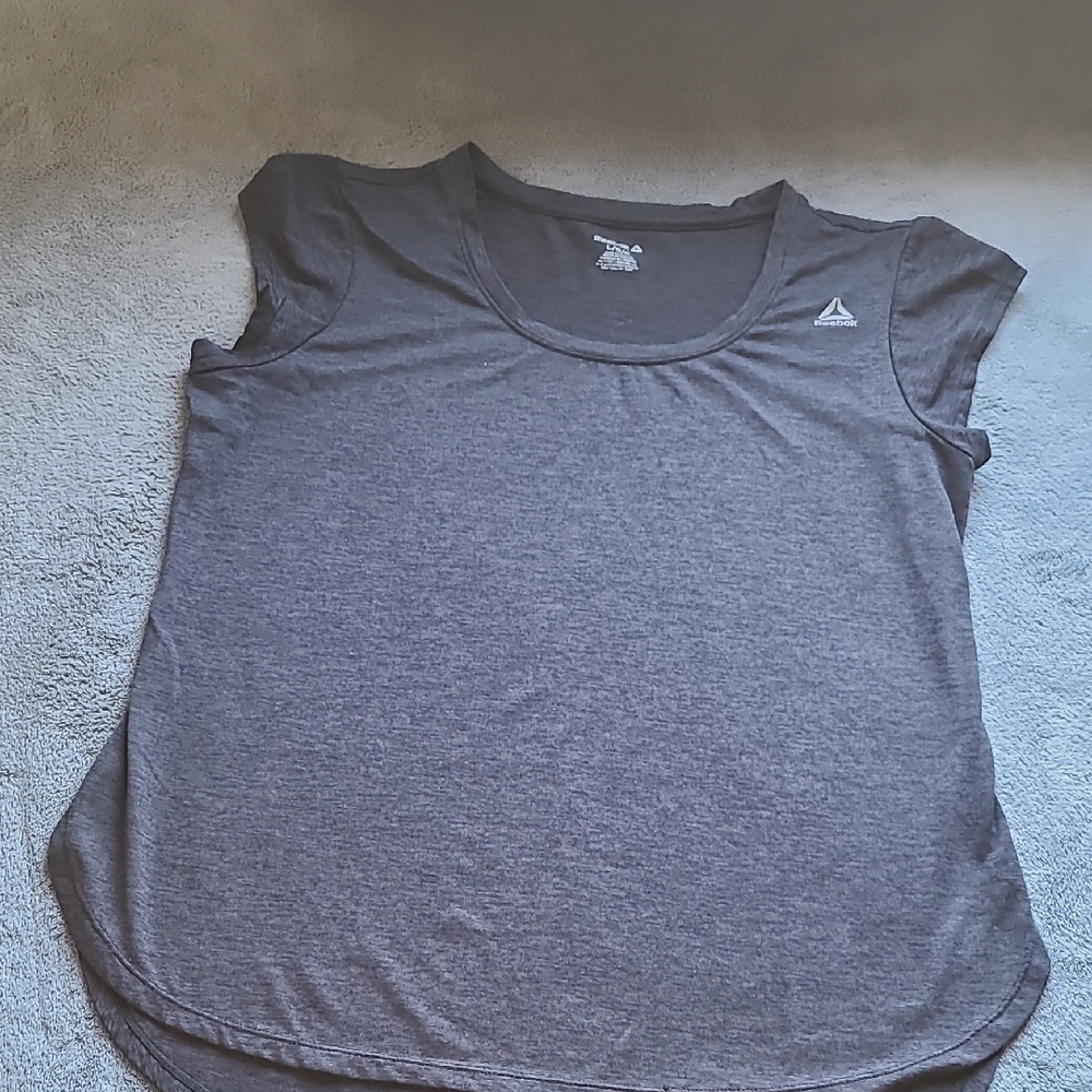 Reebok Charcoal Gray Workout Tee